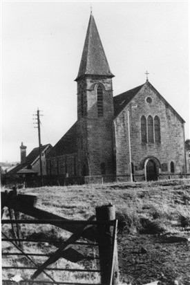 Photo:Addiewell Parish Church.  The steeple was later removed.